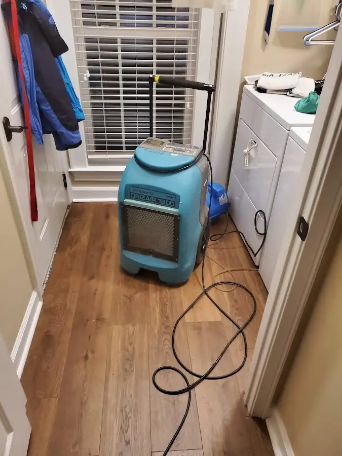 Commercial dehumidifier deployed for Flood Damage Cleanup in State College